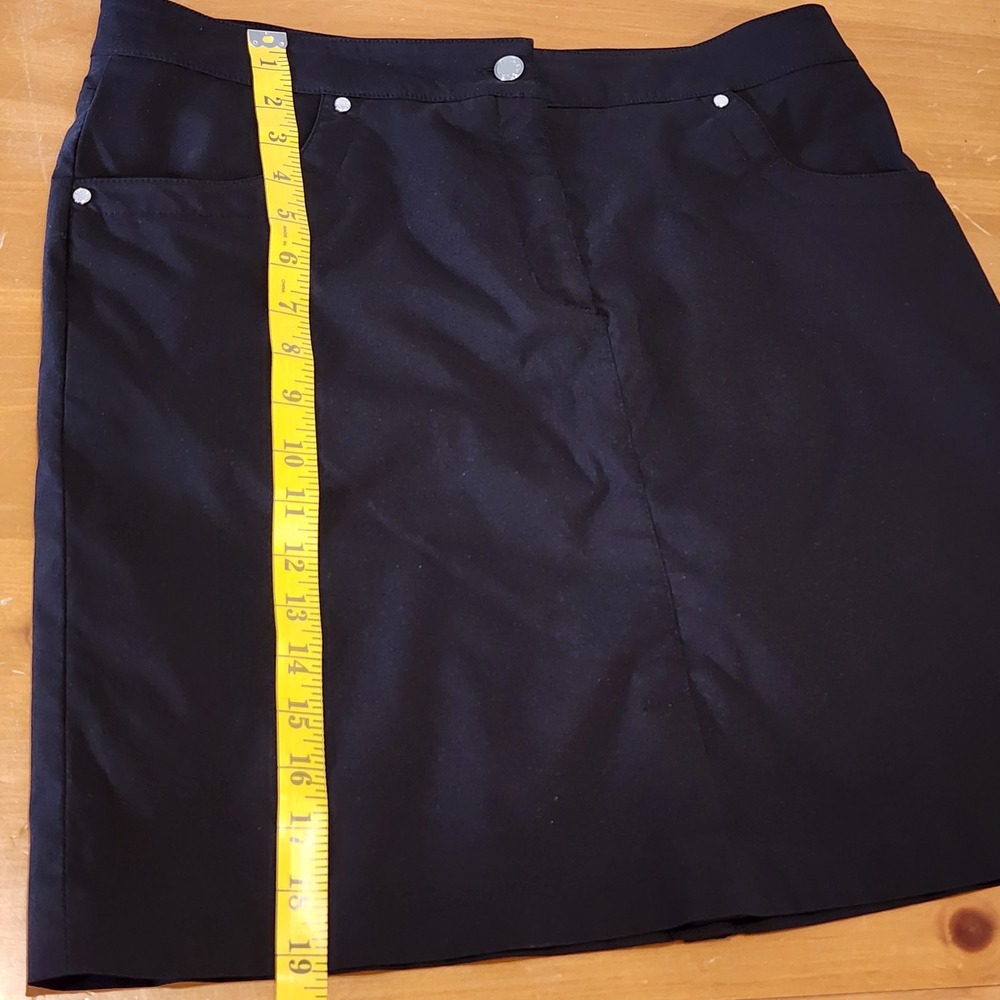 Lohla Sport Black Golf Skort 10 Performance Stretch Pockets Pickleball Outdoors - Picture 5 of 8